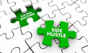 side jobs Side Hustle Extra Additional Income Puzzle Piece 3d Illustration
