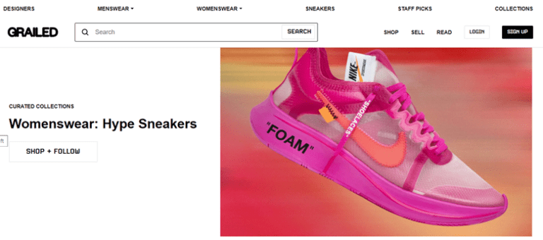 websites to sell shoes