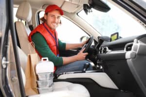 Making Money With Your Car, Male Courier food delivery