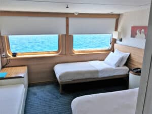 Jobs That Provide Housing GALAPAGOS, ECUADOR - FEBRUARY 20, 2017: Cabin accommodations on the Galapagos Legend Cruise Ship.